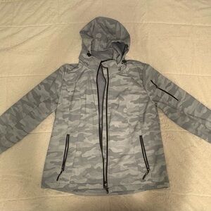 Free Country Men's Gray Camouflage Hooded Jacket